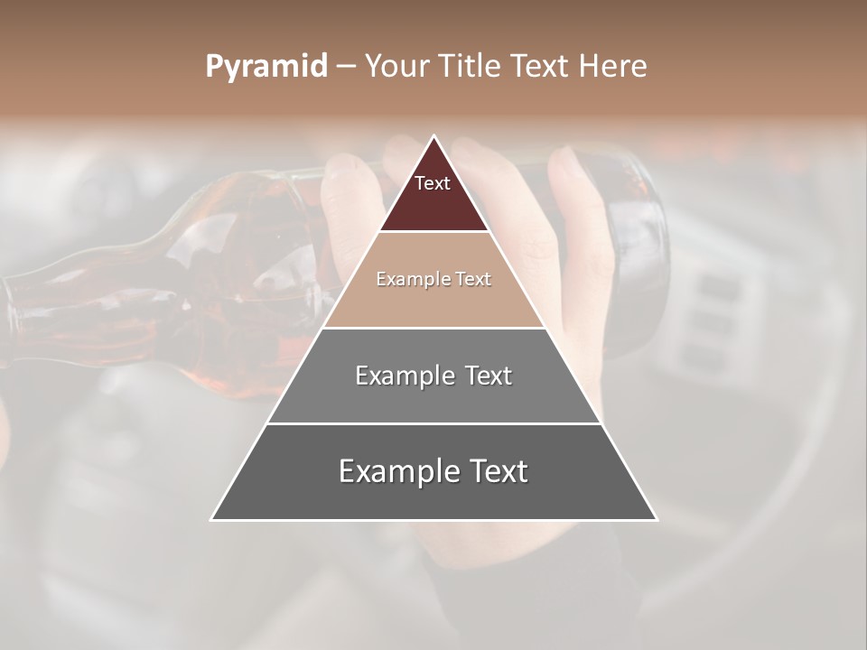 Bottle Closeup Holding PowerPoint Template