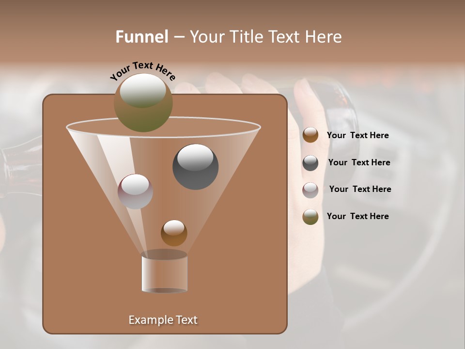 Bottle Closeup Holding PowerPoint Template