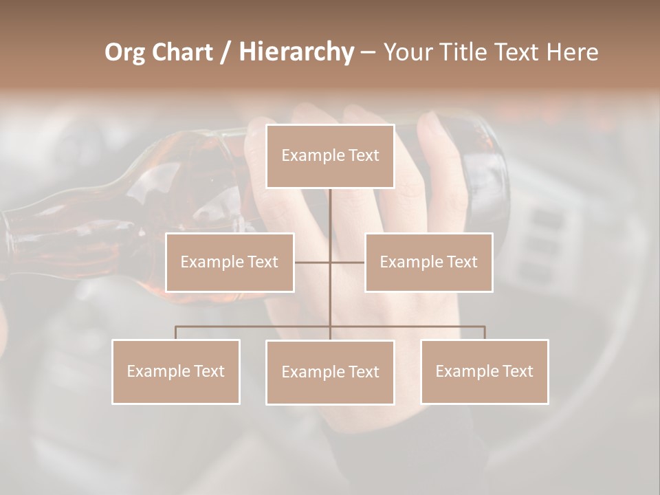 Bottle Closeup Holding PowerPoint Template