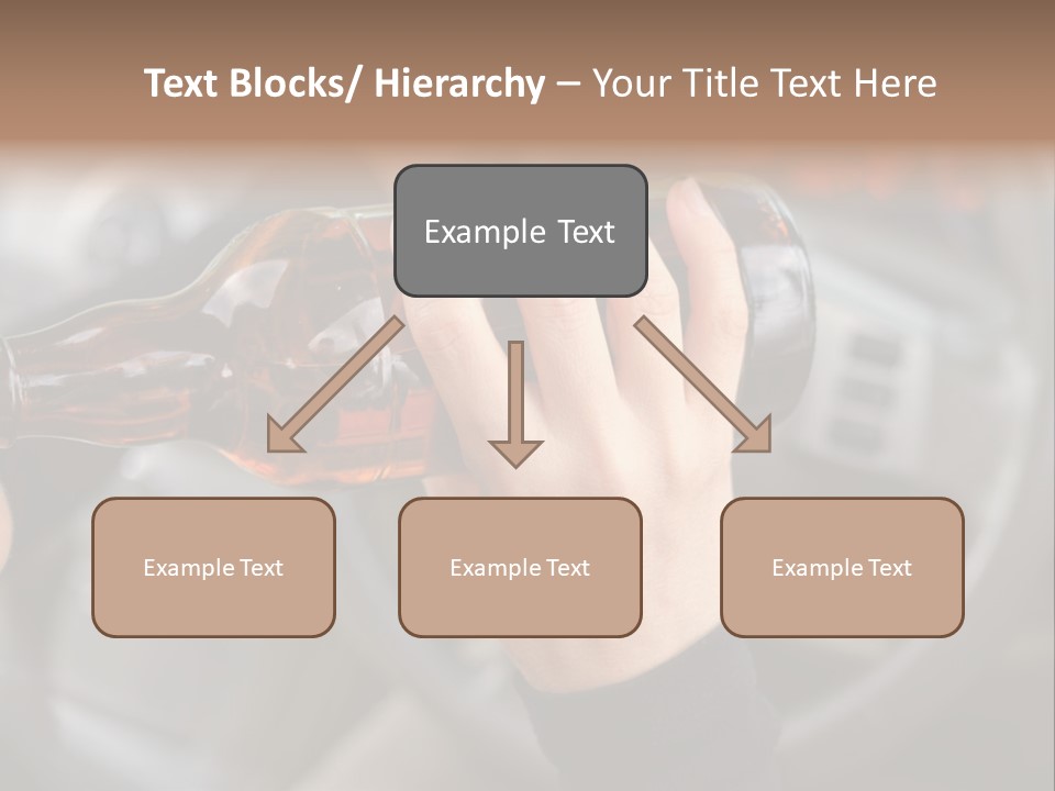 Bottle Closeup Holding PowerPoint Template