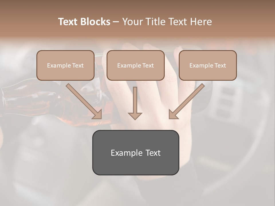 Bottle Closeup Holding PowerPoint Template