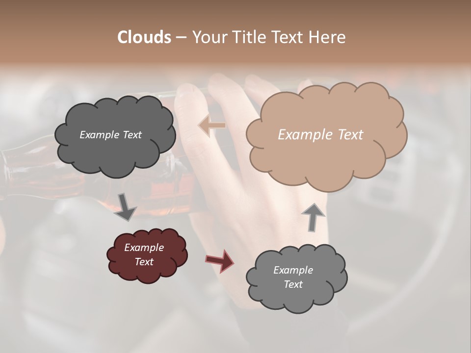 Bottle Closeup Holding PowerPoint Template
