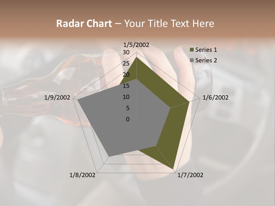 Bottle Closeup Holding PowerPoint Template