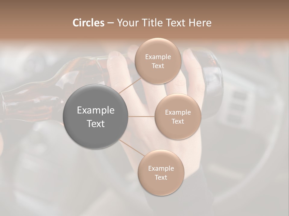 Bottle Closeup Holding PowerPoint Template