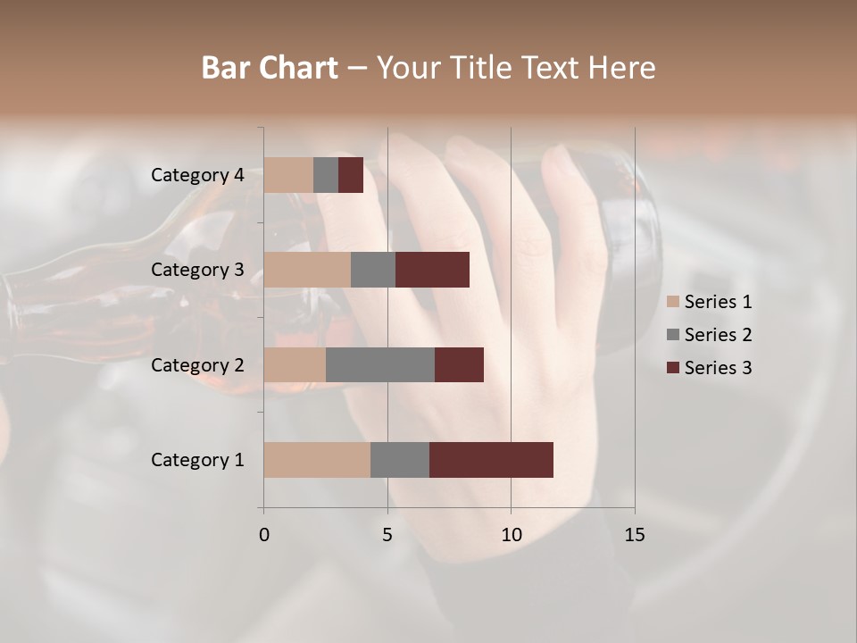 Bottle Closeup Holding PowerPoint Template