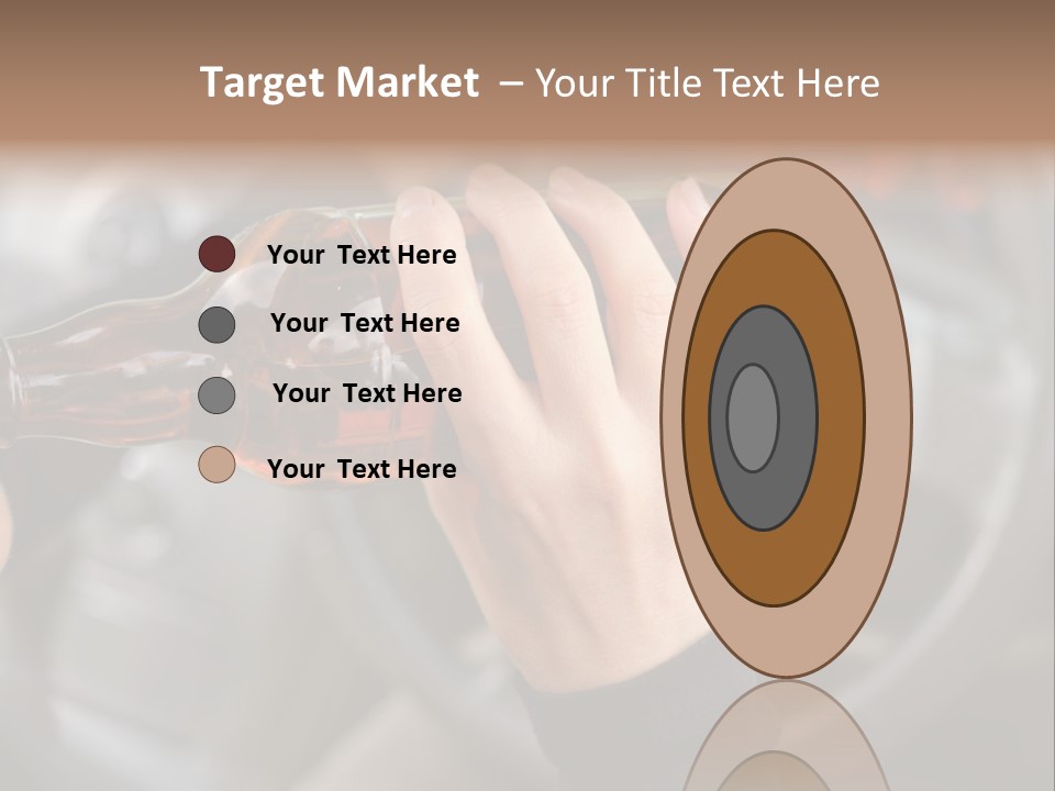 Bottle Closeup Holding PowerPoint Template