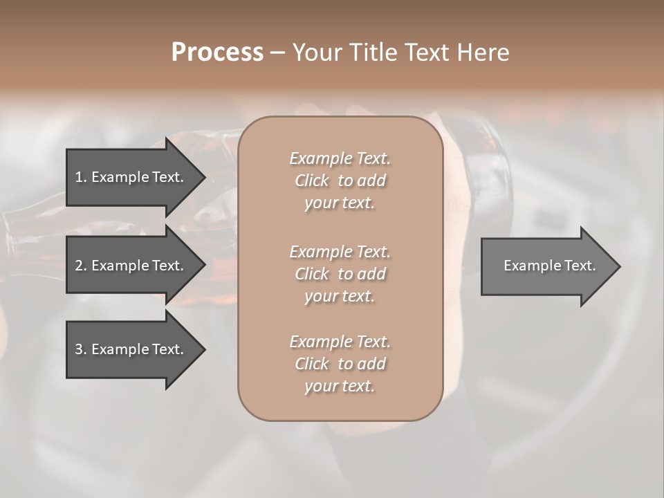 Bottle Closeup Holding PowerPoint Template
