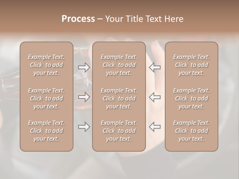 Bottle Closeup Holding PowerPoint Template