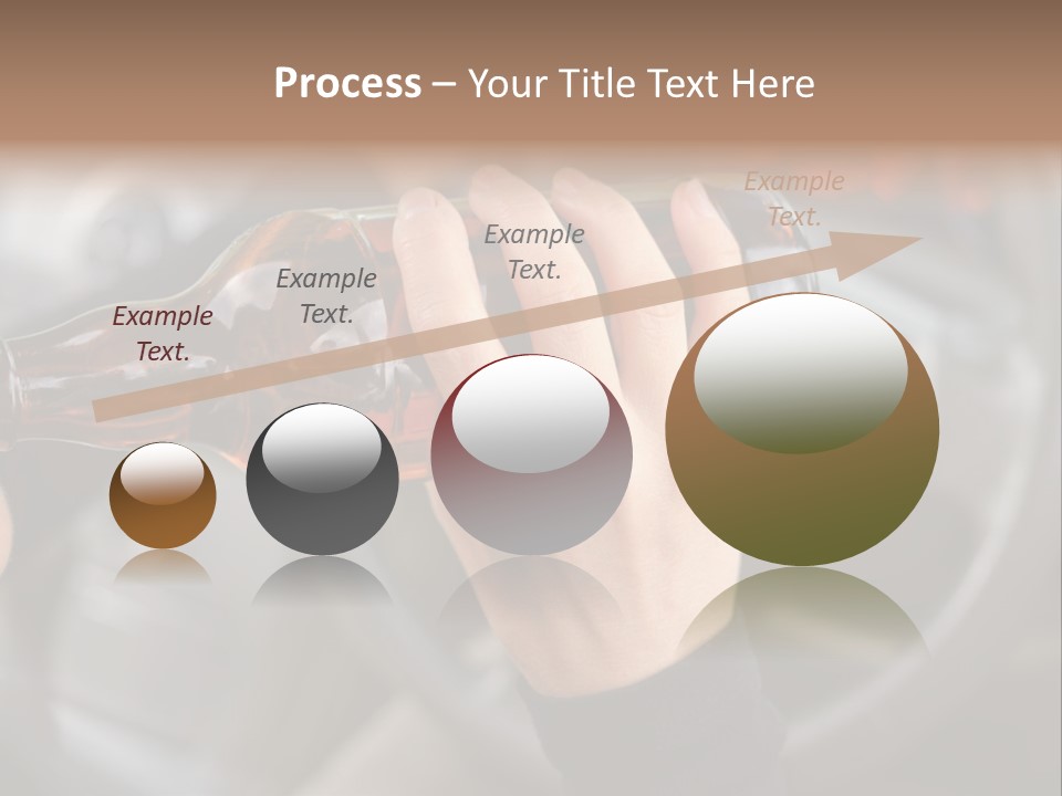 Bottle Closeup Holding PowerPoint Template