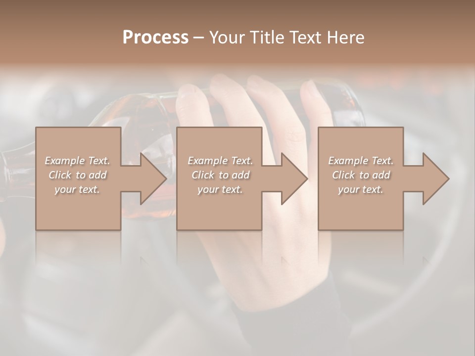 Bottle Closeup Holding PowerPoint Template