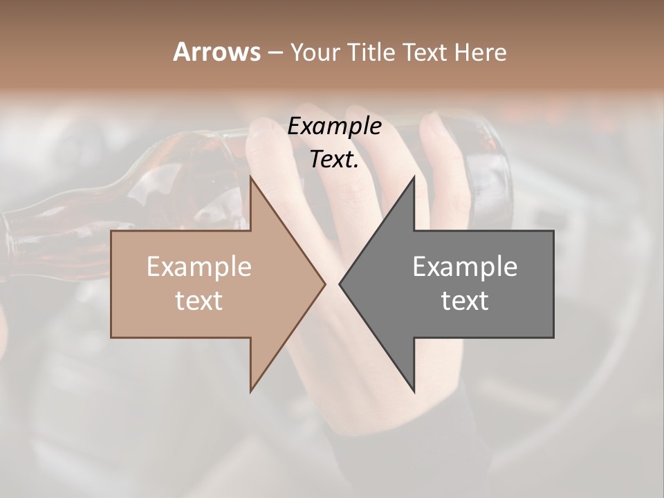 Bottle Closeup Holding PowerPoint Template