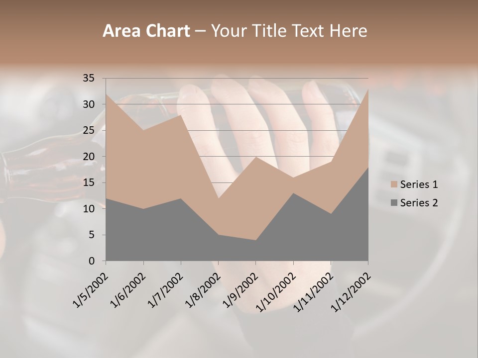 Bottle Closeup Holding PowerPoint Template