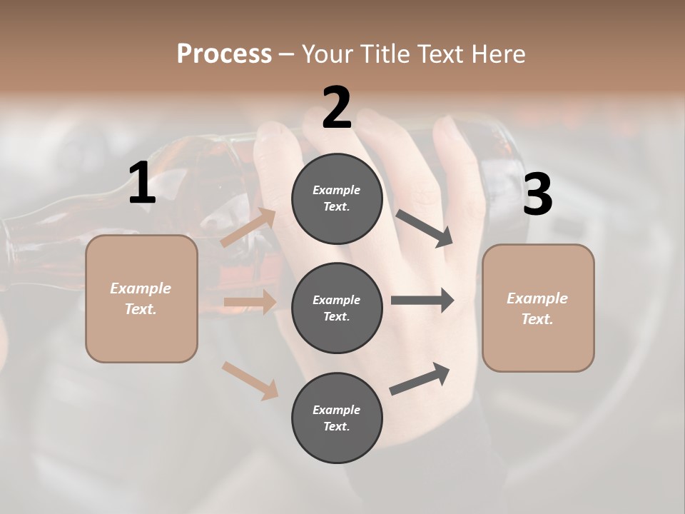 Bottle Closeup Holding PowerPoint Template