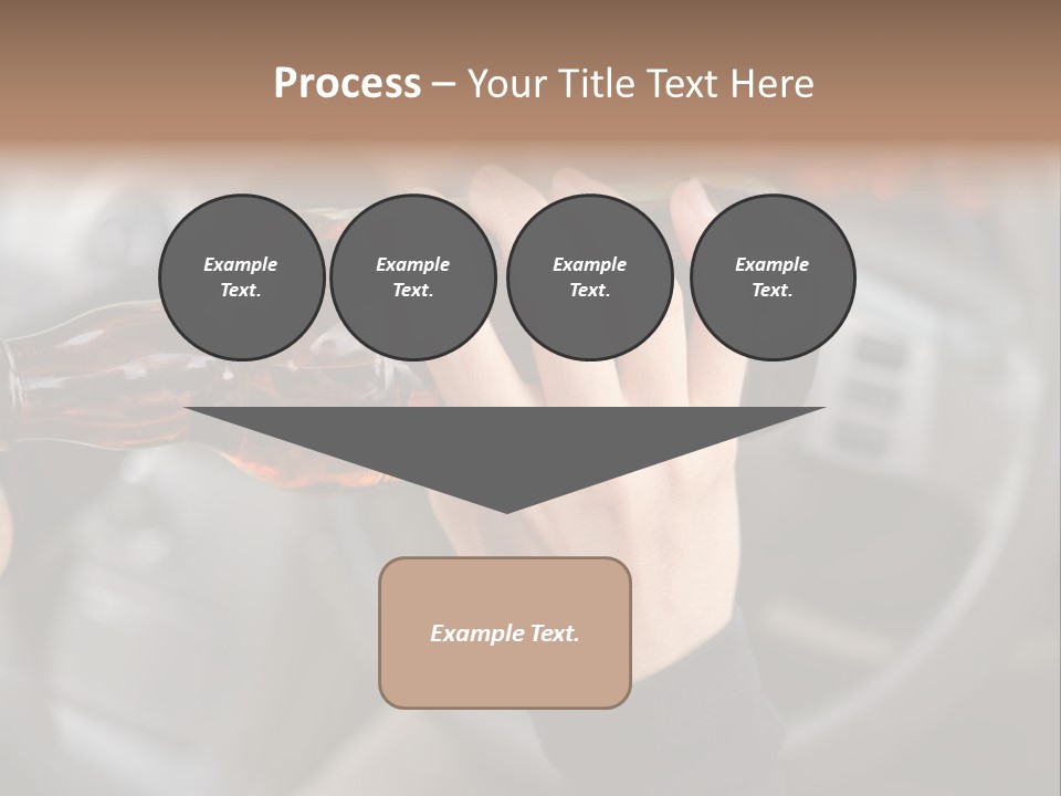 Bottle Closeup Holding PowerPoint Template