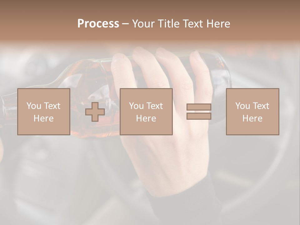 Bottle Closeup Holding PowerPoint Template