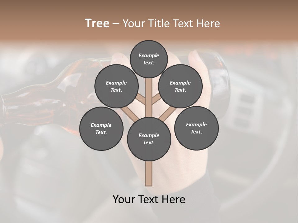 Bottle Closeup Holding PowerPoint Template