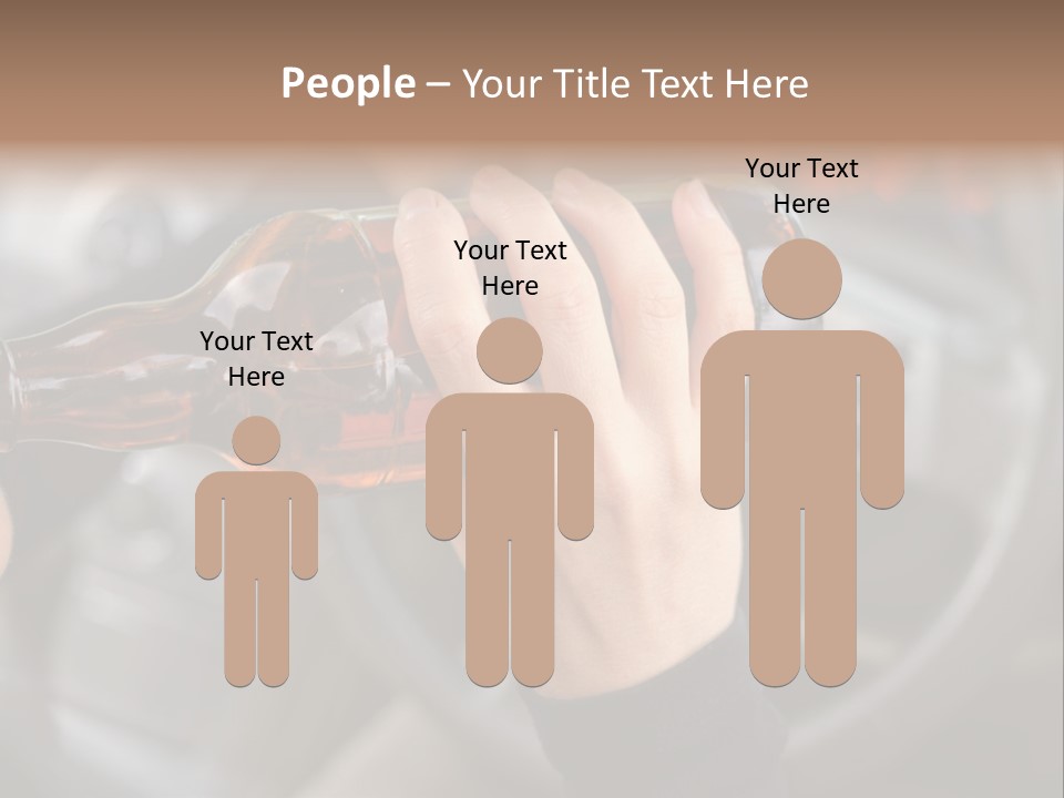 Bottle Closeup Holding PowerPoint Template