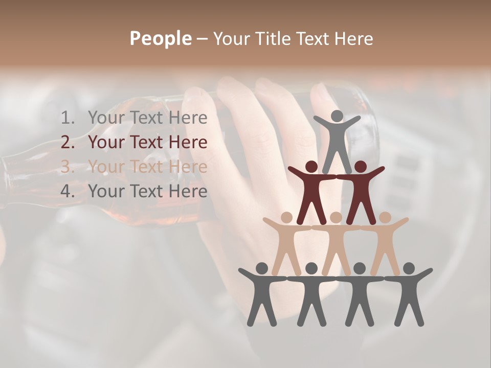 Bottle Closeup Holding PowerPoint Template