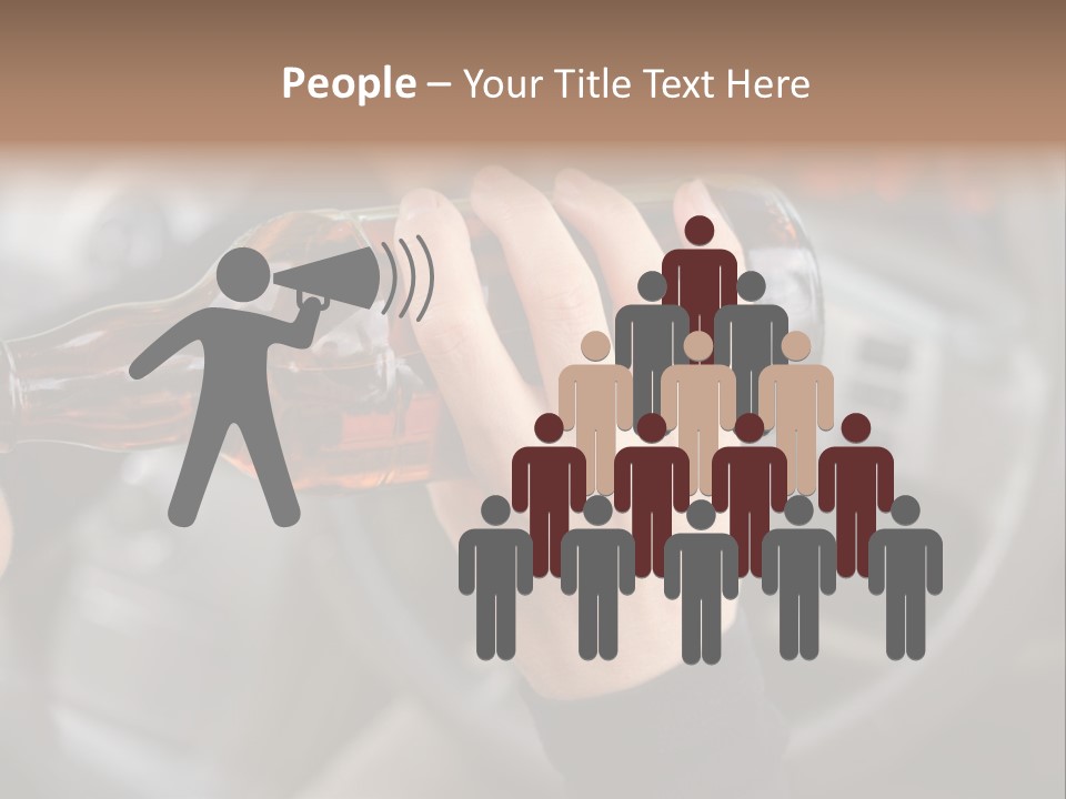 Bottle Closeup Holding PowerPoint Template