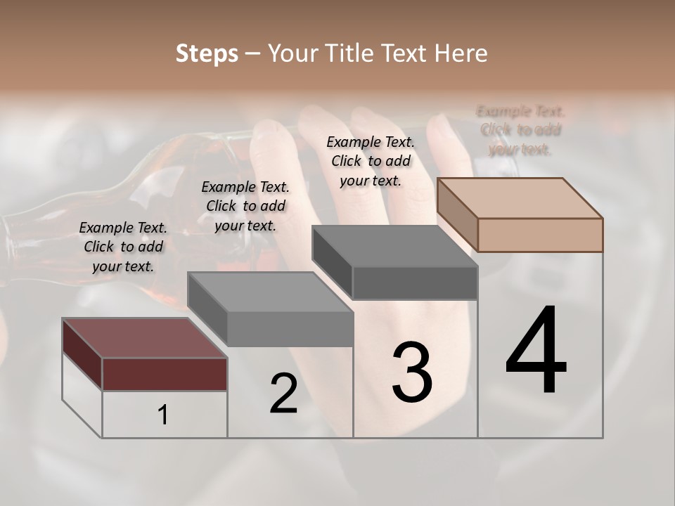 Bottle Closeup Holding PowerPoint Template