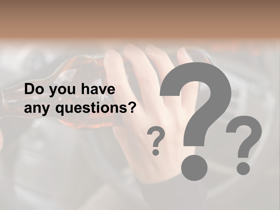 Bottle Closeup Holding PowerPoint Template