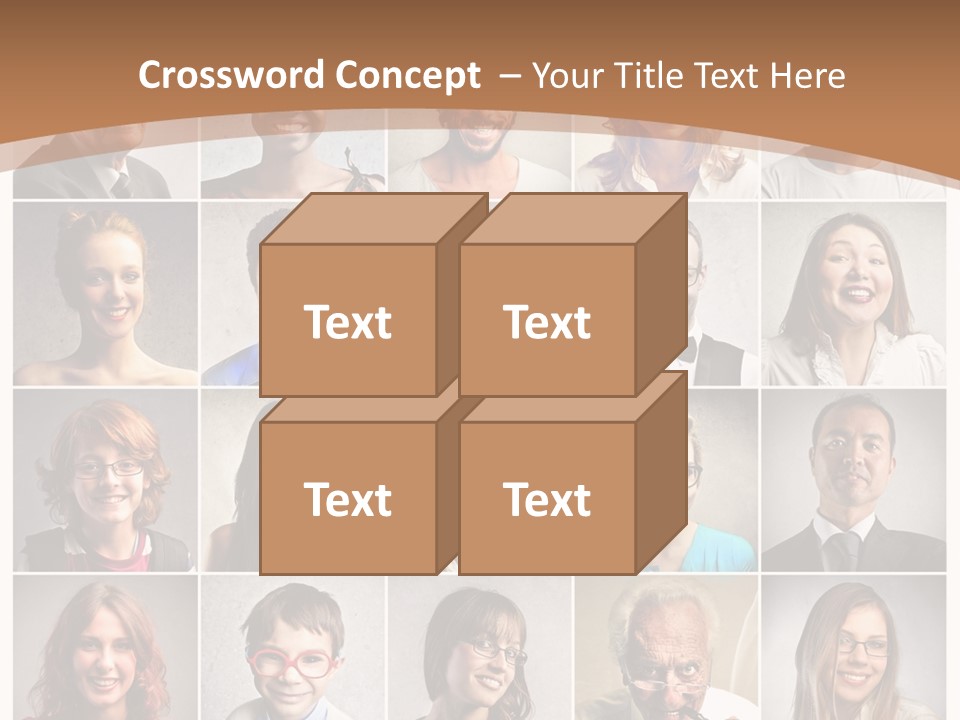 Work Puzzle Elder PowerPoint Template