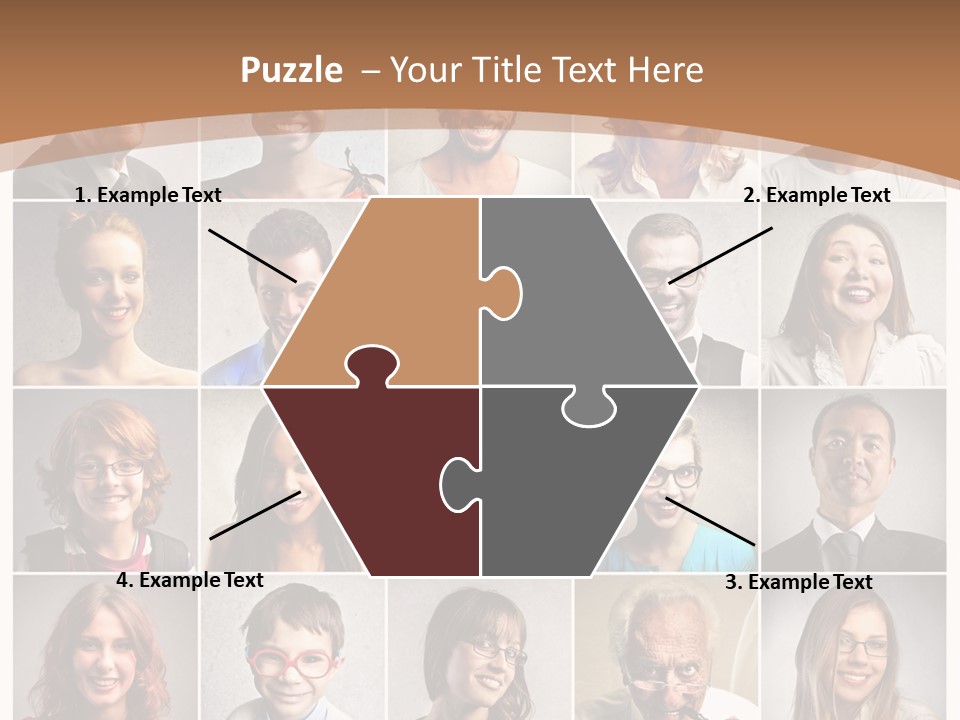 Work Puzzle Elder PowerPoint Template