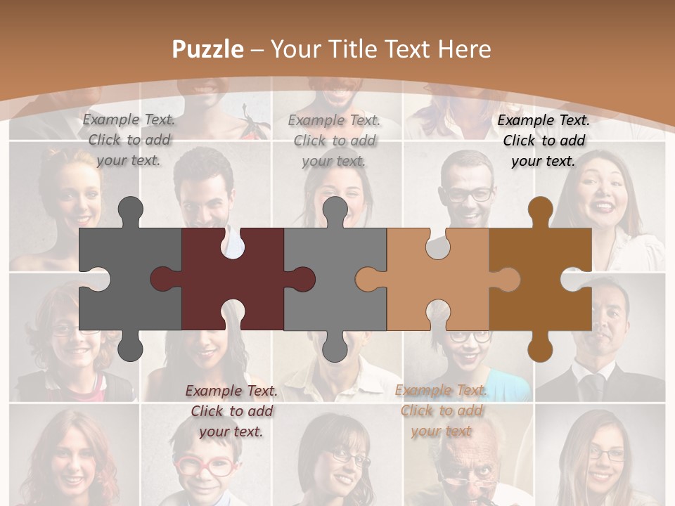 Work Puzzle Elder PowerPoint Template