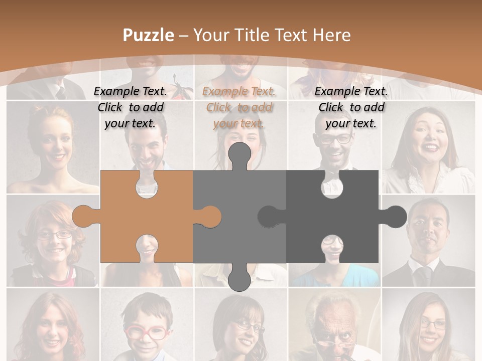 Work Puzzle Elder PowerPoint Template