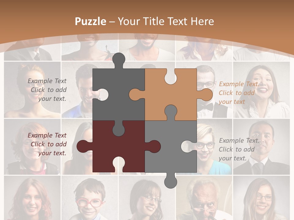Work Puzzle Elder PowerPoint Template