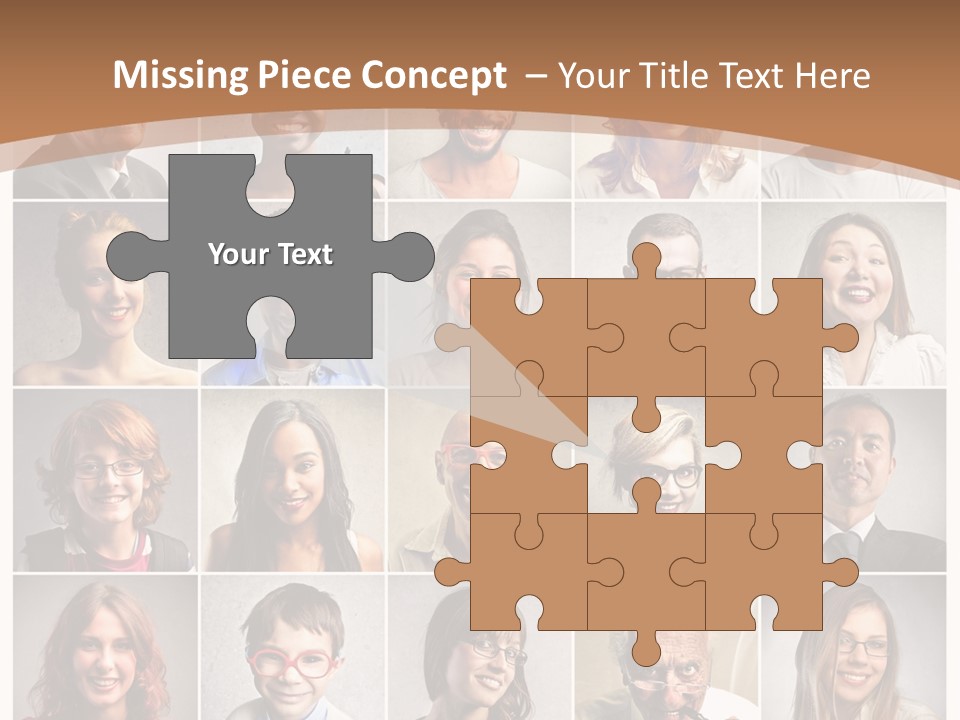 Work Puzzle Elder PowerPoint Template