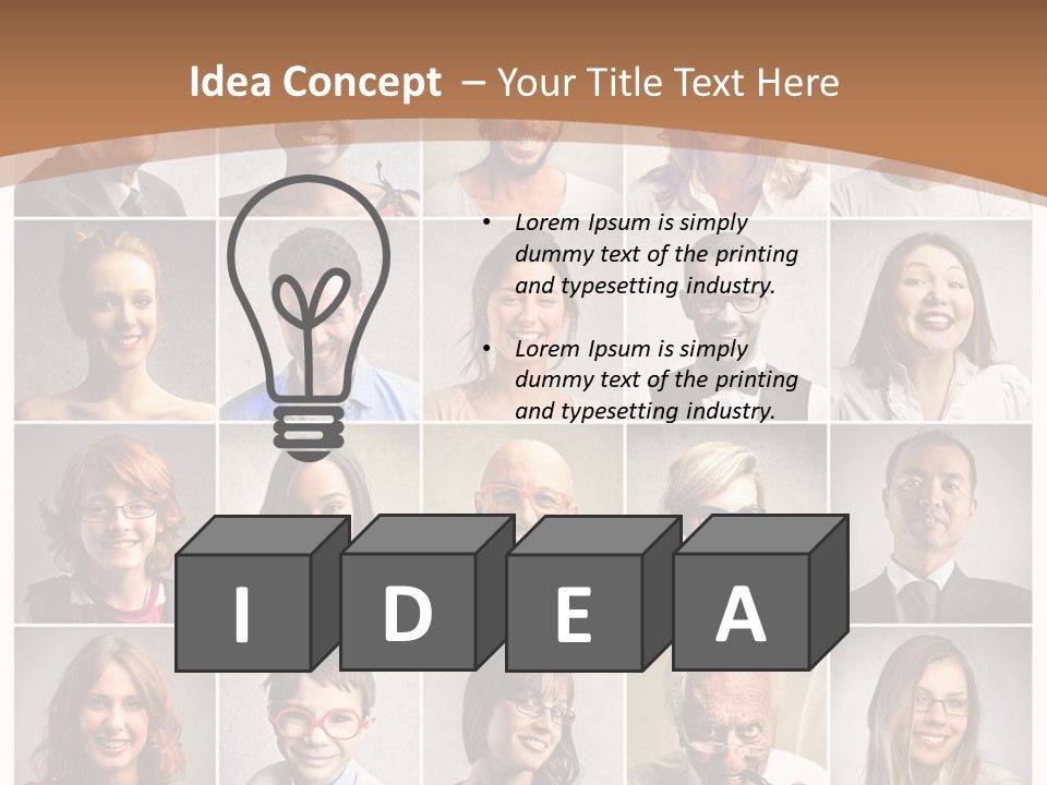 Work Puzzle Elder PowerPoint Template
