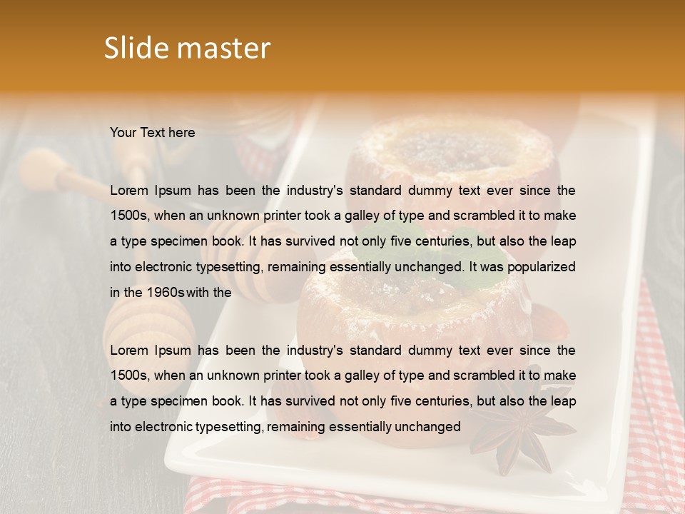 Food White Natural PowerPoint Template