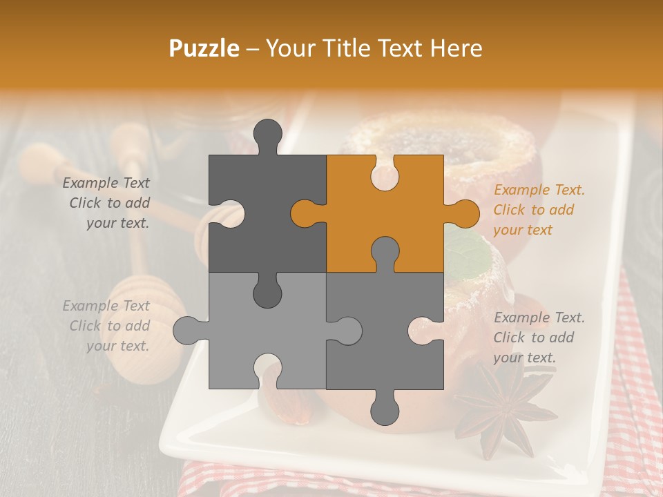 Food White Natural PowerPoint Template