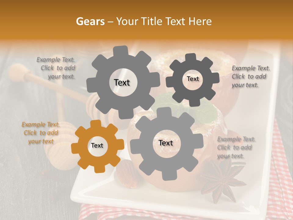 Food White Natural PowerPoint Template