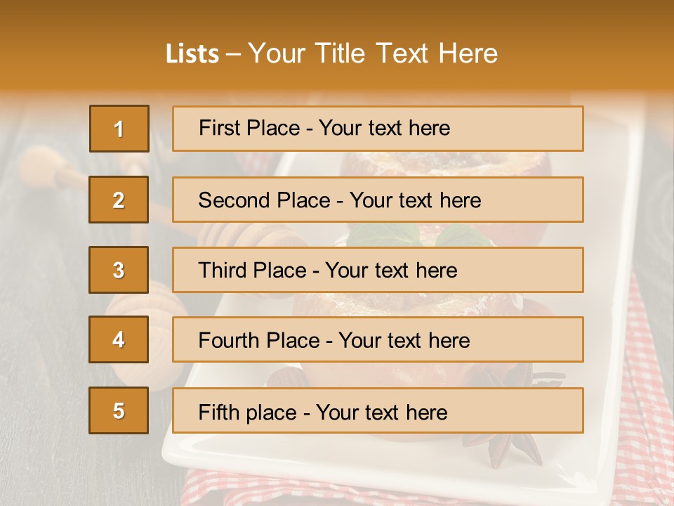 Food White Natural PowerPoint Template