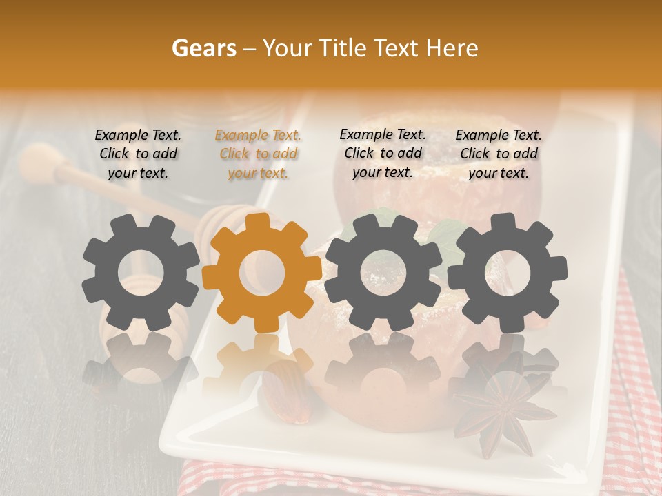 Food White Natural PowerPoint Template