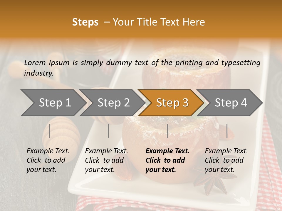 Food White Natural PowerPoint Template