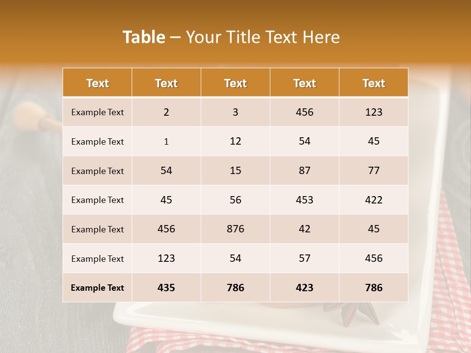 Food White Natural PowerPoint Template