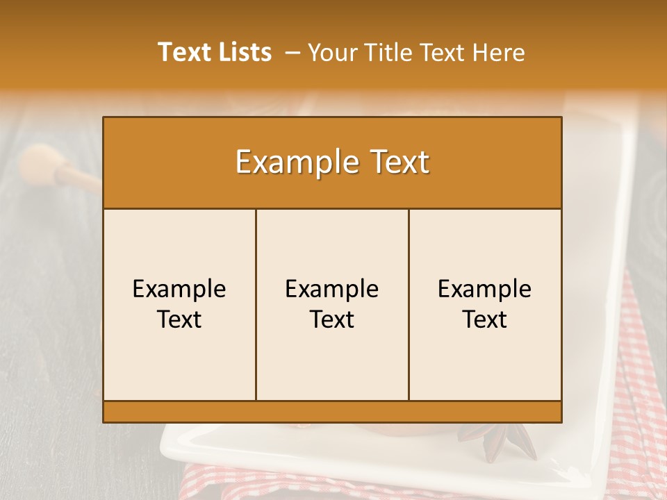 Food White Natural PowerPoint Template