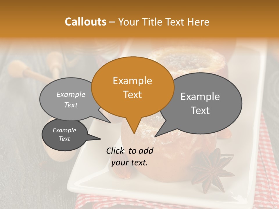 Food White Natural PowerPoint Template