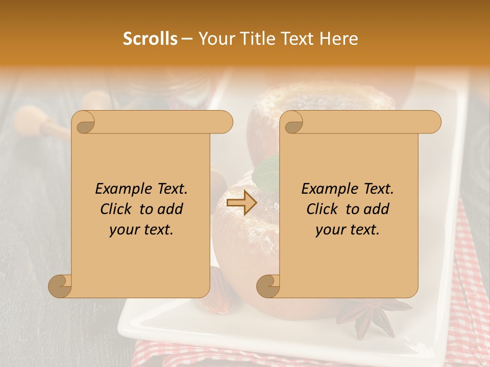 Food White Natural PowerPoint Template