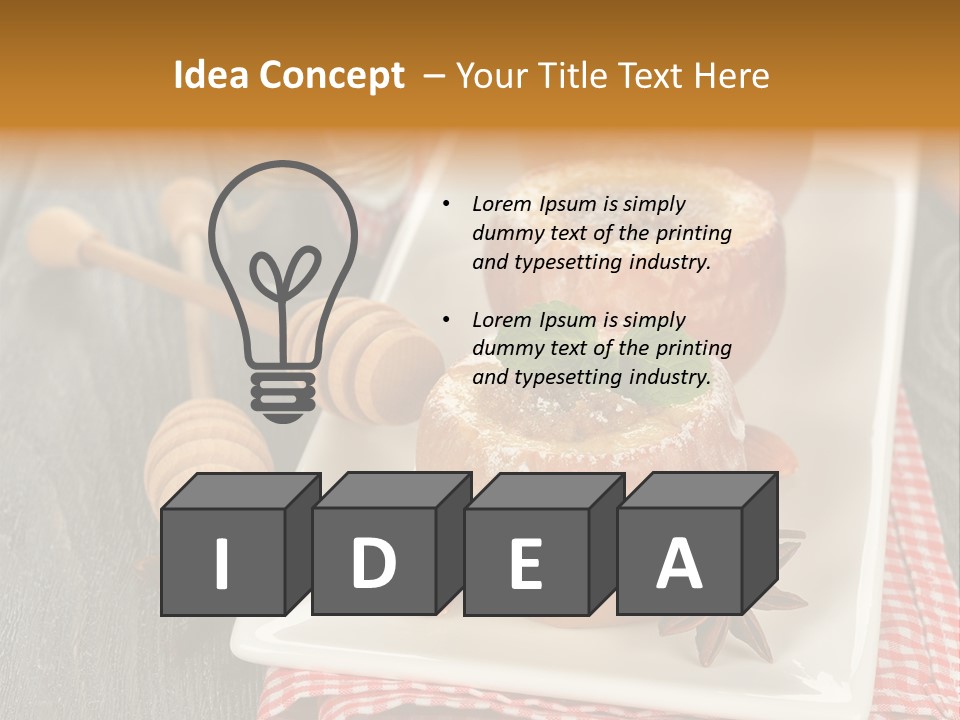 Food White Natural PowerPoint Template