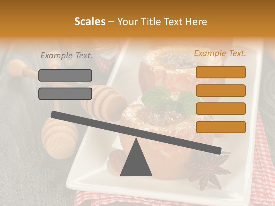 Food White Natural PowerPoint Template