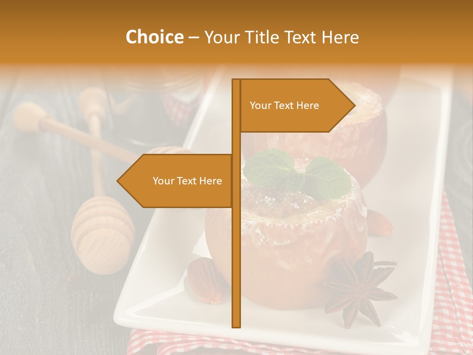 Food White Natural PowerPoint Template