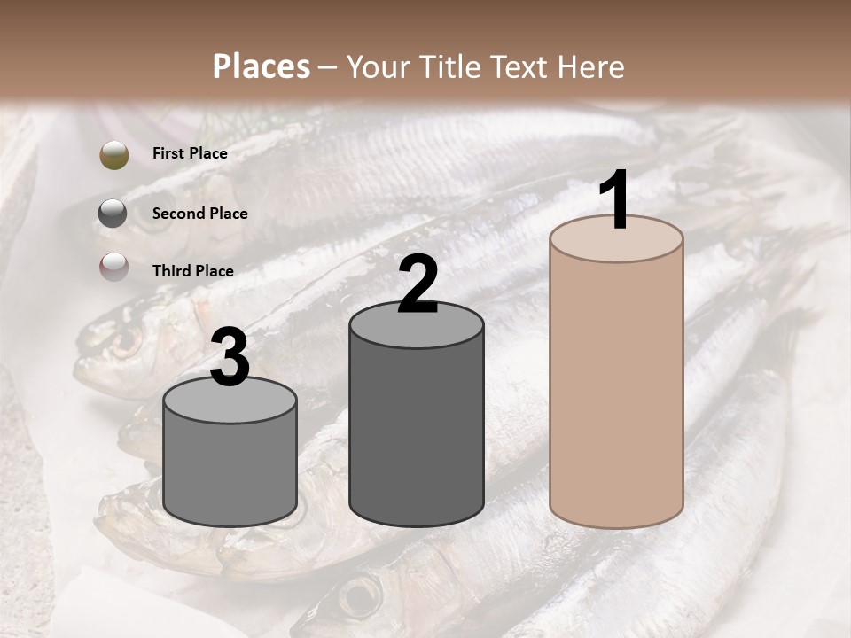 Wooden Board Food Fillet PowerPoint Template