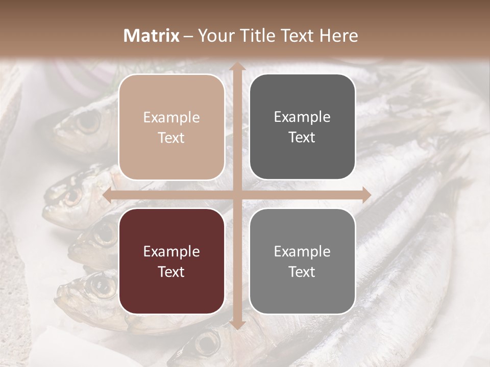 Wooden Board Food Fillet PowerPoint Template