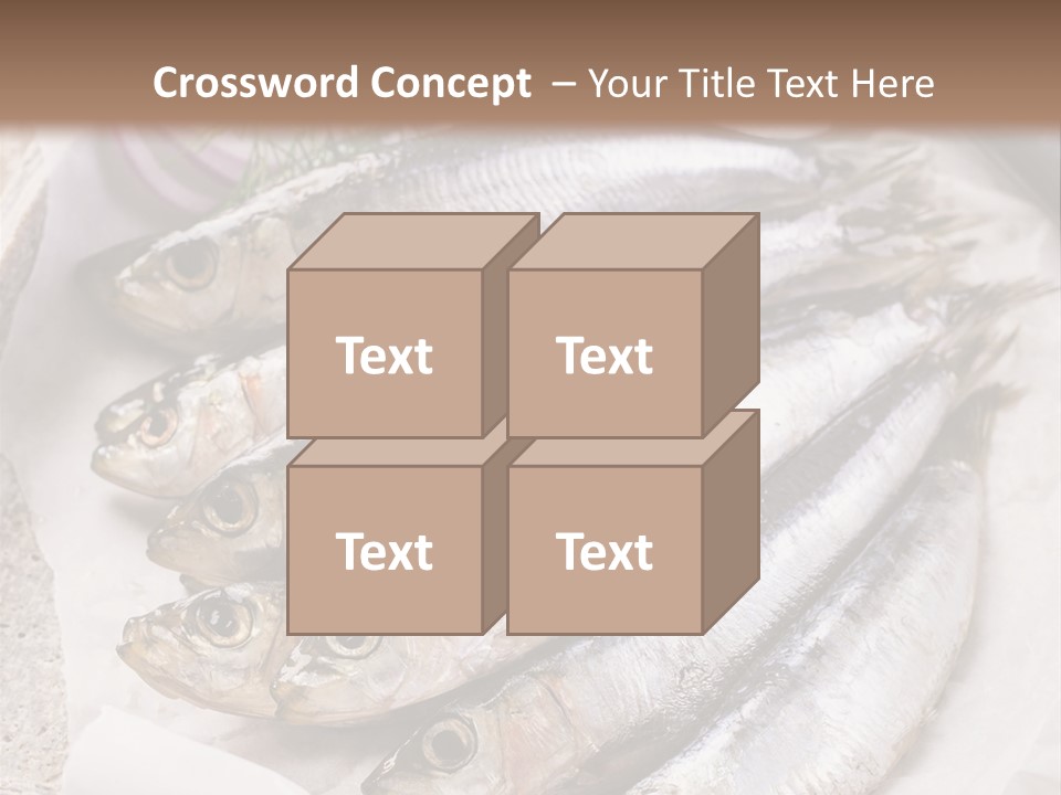 Wooden Board Food Fillet PowerPoint Template