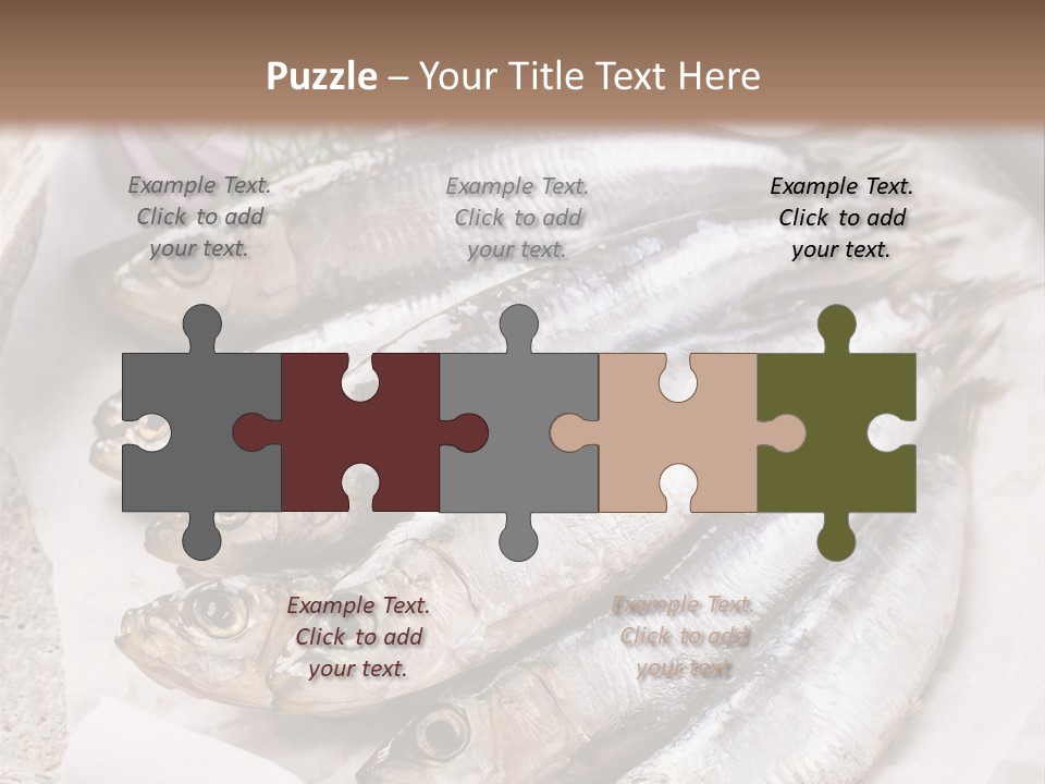 Wooden Board Food Fillet PowerPoint Template