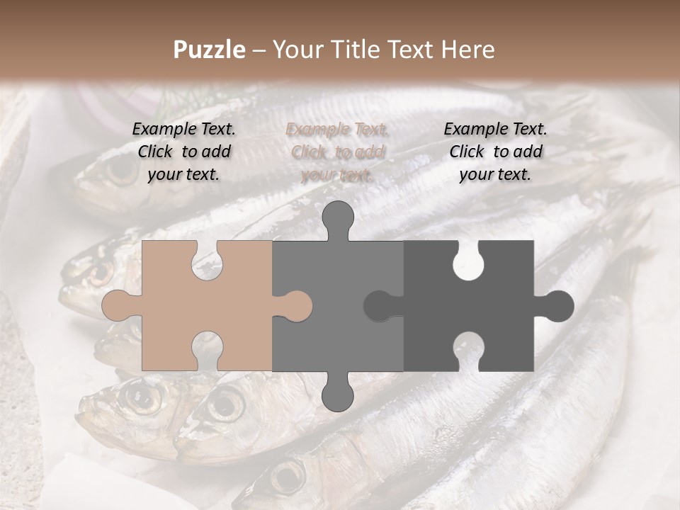 Wooden Board Food Fillet PowerPoint Template